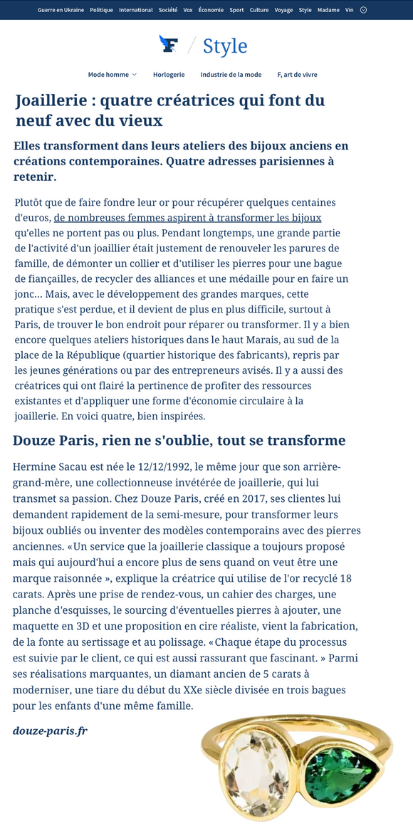 LE FIGARO, Janvier 2024