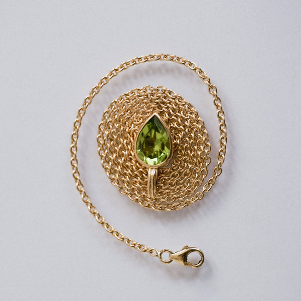 Pendentif Péridot Poire