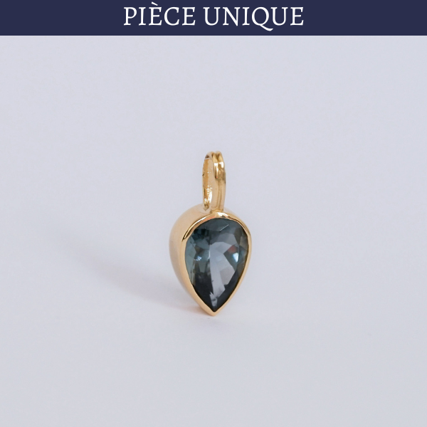 Pendentif Tourmaline Bleue Nuit