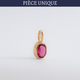 Pendentif Tourmaline Rose Fuschia